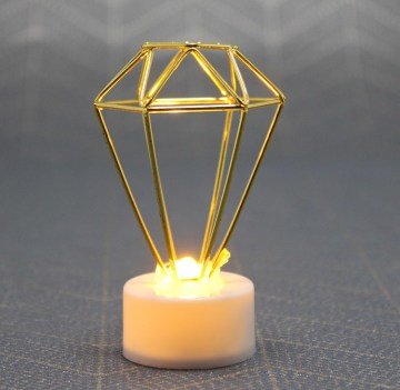 Dekoratif Diamond Tasarımlı Led Pilli Lamba (10 Adet)