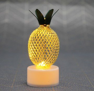 Dekoratif Ananas Tasarımlı Led Pilli Lamba (8 Adet)