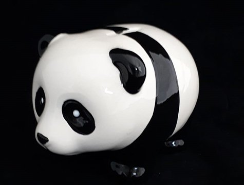 Dekoratif Sevimli Panda Şeklinde Seramik Kumbara