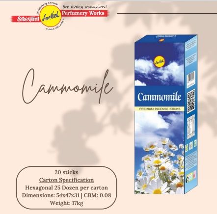 Sree Vani Cammomile (Papatya) Çubuk Tütsü İncense Sticks (120 Adet)