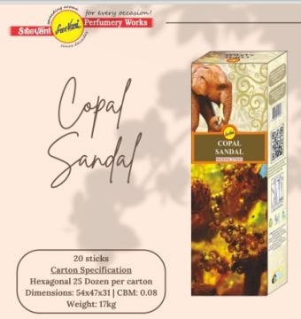 Sree Vani Copal & Sandal Çubuk Tütsü Incense Sticks (120 Adet)