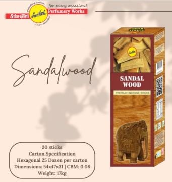 Sree Vani Sandalwood Çubuk Tütsü Incense Sticks (120 Adet)