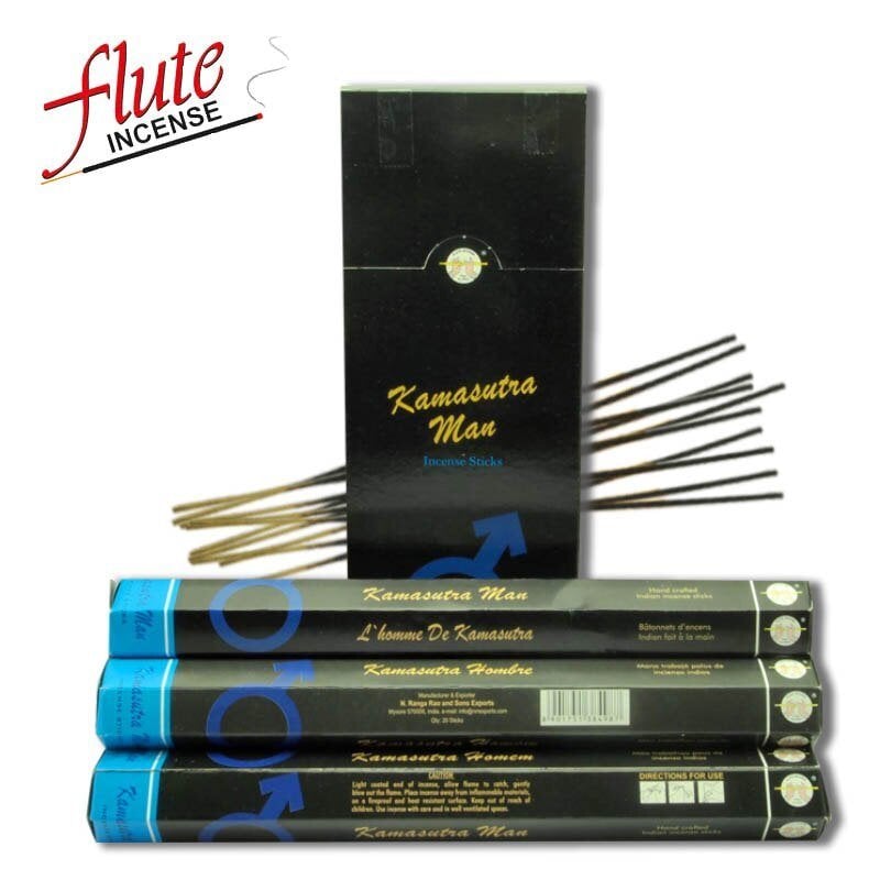 Flute Kamasutra Man Erkek Çubuk Tütsü Incense Sticks (120 Adet)