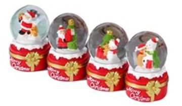 Mini Mery Christmas Temalı Noel Baba Cam Kar Küresi
