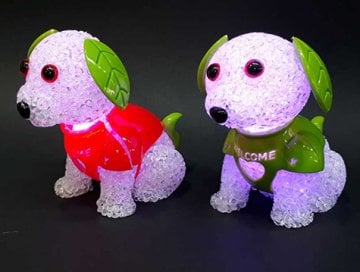 Dekoratif Köpek Renk Değiştiren Işıklı  Led Gece Lambası