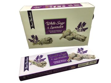 Hd White Sage & Lavander Premium Masala  Çubuk Tütsü (6 Paket x 50 gr)