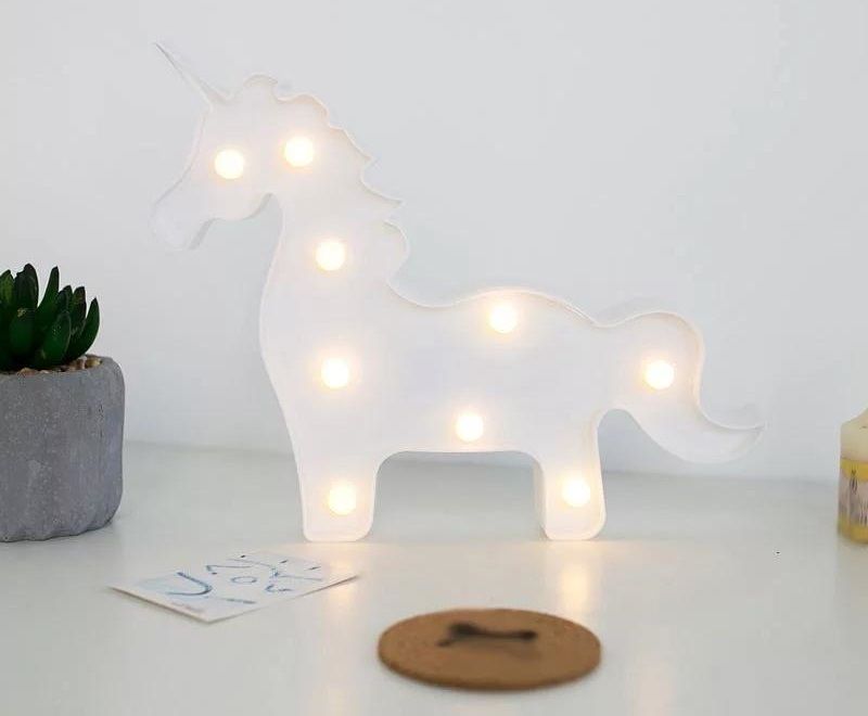 Dekoratif Unicorn Led Gece Lambası