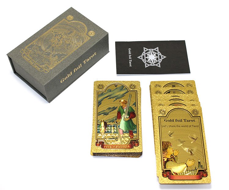 Tarot Kart Gold Foil