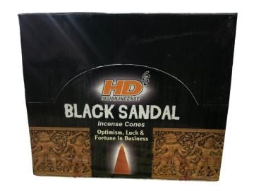 Hd Black Sandal Konik Tütsü Incense Cones (120 Adet)