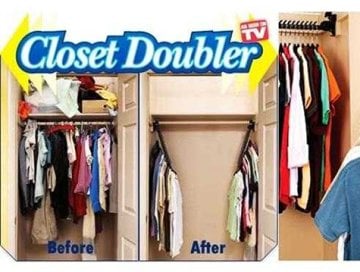 Pratik Dolap İçi Düzenleyici Askı Closet Doubler