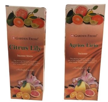 Garden Fresh Citrus Lily Kokulu Çubuk Tütsü İncense Sticks (120 Adet)