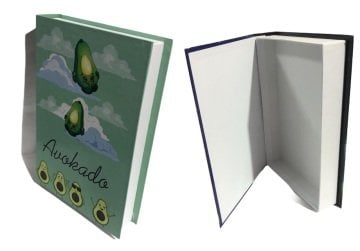 Avokado Baskılı Kitap Tasarımlı Hediye Kutusu