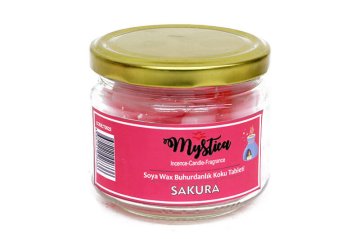 Kalp Tasarımlı Soya Wax Buhurdanlık Kokusu Sakura