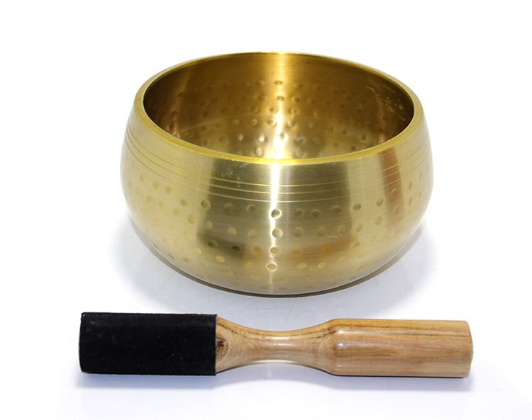 Pirinç Singing Bowl Meditasyon Çanı Tibet Çanağı (14 Cm)