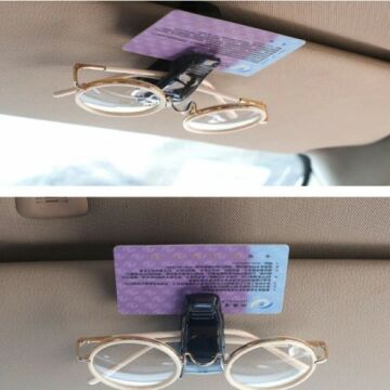 Araç İçi Mandallı Gözlük Tutucu Ambalajlı Klipsli