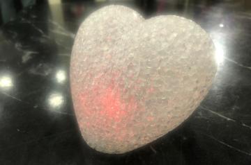 Dekoratif Renk Değiştiren Kalp Lamba Işıklı Led Gece Lambası