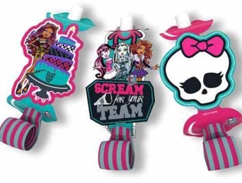 Monster High Klasi Kaynana Dili Doğum Günü Parti Malzemeleri (6 Adet)