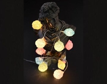 Dekoratif Çiçekli Led Işık Gece Lambası