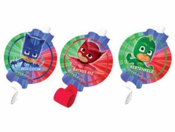 Pj Masks Kaynana Dili Doğum Günü Partisi Süsü (6 Adet)