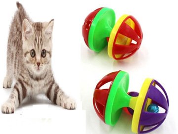 Kedi Oyuncağı Zilli Plastik Top