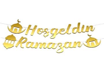 Hoşgeldin Ramazan Gold Banner Uzar Yazı