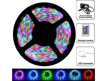 Kumandalı Renkli Led Şerit Aydınlatma (5 metre)