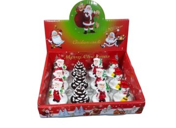 Tealight Yılbaşı Mumu Noel Baba Kardan Adam Ağaç (12 Adet)