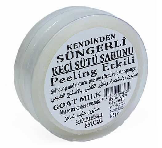 Doğal Süngerli Keçi Sütü Sabun Goat Milk Soap