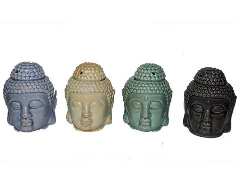 Buda Kafası Şeklinde Seramik Dekoratif Buhurdanlık