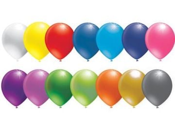 Mat Renkli Balon (100 Adet)