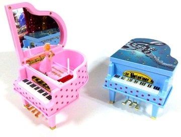 Balerinli Mini Piyano Şeklinde Müzik Kutusu