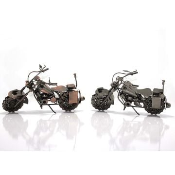 Dekoratif Metal Bilyeli Model Motosiklet Biblo  (27 cm)