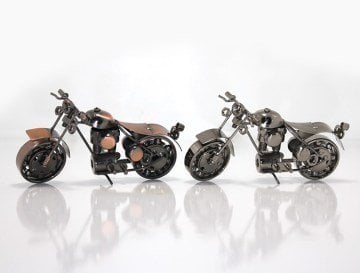 Metal Bilyeli Orta Boy Motorsiklet Maketi