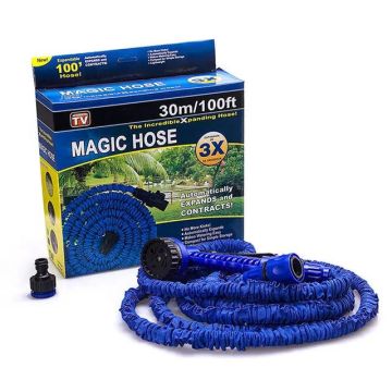 Magic Hose Uzayan Akıllı Hortum Tabancalı 100 Ft (30 Mt)