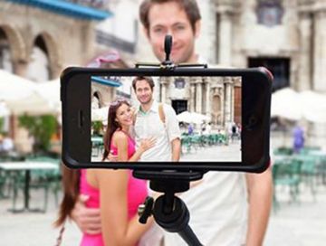 Selfie Çekim Çubuğu Bluetooth Uzaktan Kumanda Deklanşörlü