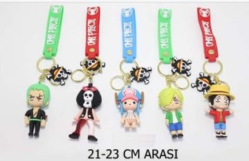 Silikon One Piece Anahtarlık Çanta Süsü (12 Adet)