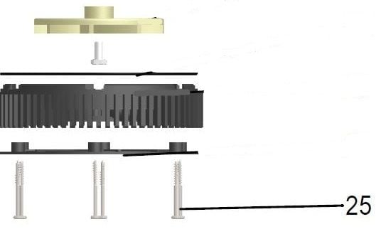 SUMAK SDF300-SDF5 Difüzor Kapağı Vidası 3.6x45