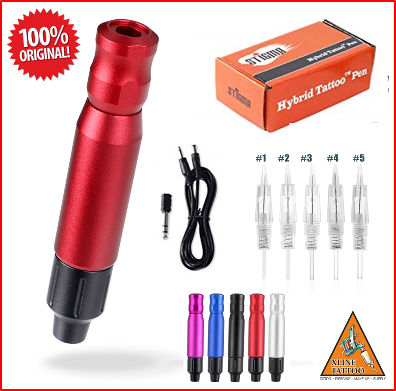 XLK-202-B KARTUŞLU İĞNELİ RED KARTUŞLU İĞNELİ RED HYBRID TATTOO PEN DÖVME MAKİNASI - USA