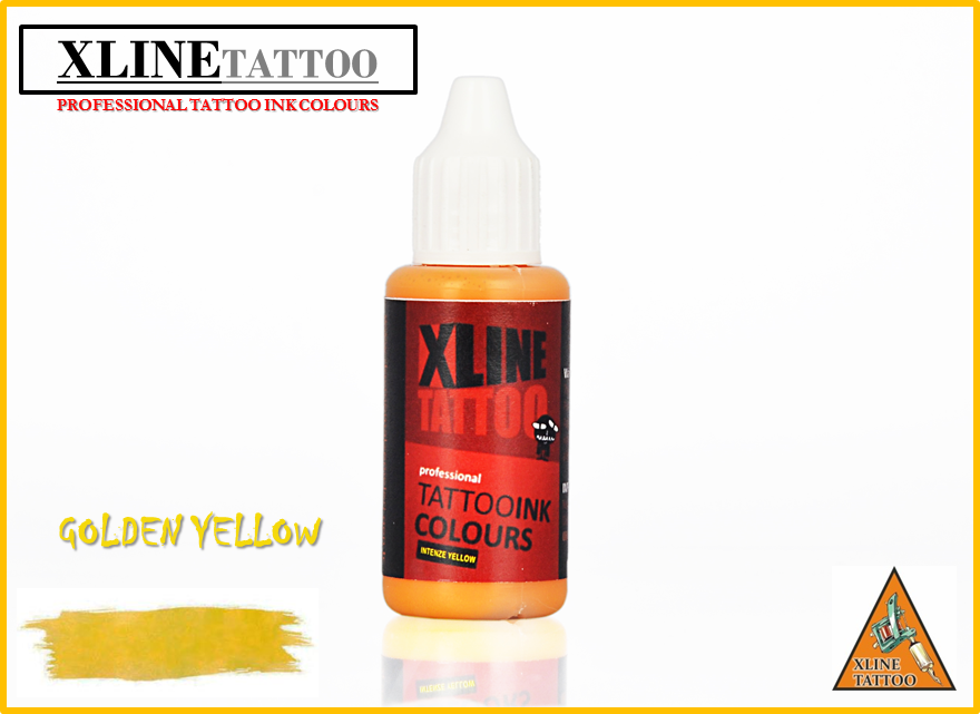 GOLDEN YELLOW TATTOO DÖVME BOYASI - MÜREKKEBİ ( 20 ML