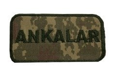 ''ANKALAR'' Yazısı Cırtlı Nakış İşleme Combat için Arma, Patch, Peç Model