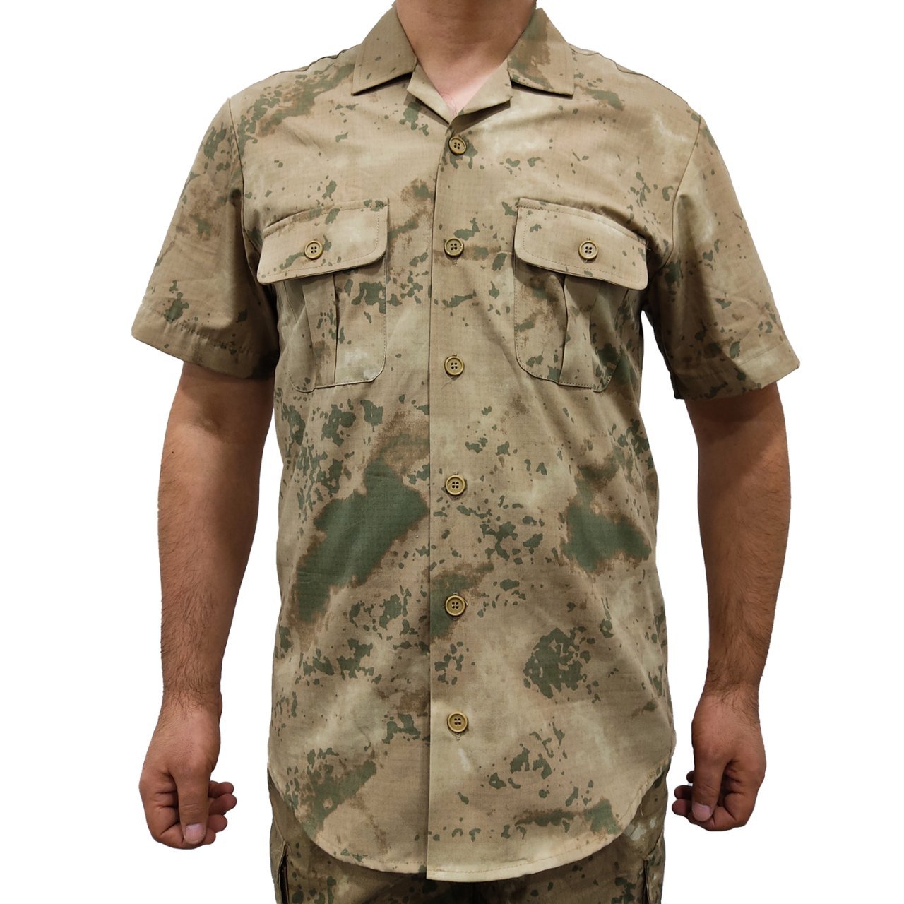 Jandarma Kamuflaj Kısa Kollu Yazlık Gömlek
