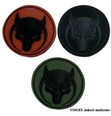 BÖRÜ SİLİKON ASKERİ SAVAŞÇI PATCH (YAMA)