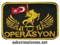 Jandarma Operasyon Arması Patch, Peç Cırtlı Model 1