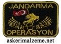 Jandarma Operasyon Arması Patch, Peç Cırtlı Model 2