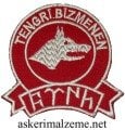 Kurt Başlı ''TENGRİ BİZMENEN TÜRK'' Yazılı Kırmızı Renk Arma Patch, Peç Model