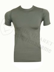 Microfibre Kısa Kol T-Shirt Haki