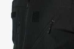 SS Çapraz Cepli Askeri Tactical Softshell Polar Mont Siyah