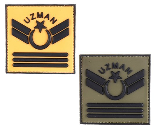 3 Kademeli Uzman Çavuş 3D Silikon Patch(Arma)