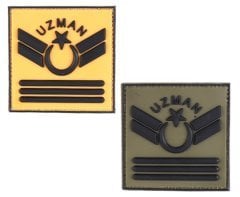 3 Kademeli Uzman Çavuş 3D Silikon Patch(Arma)