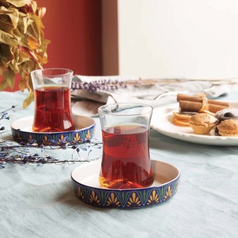 İstanbul Kahvaltı Helen Çay Bardağı Seti 6 lı